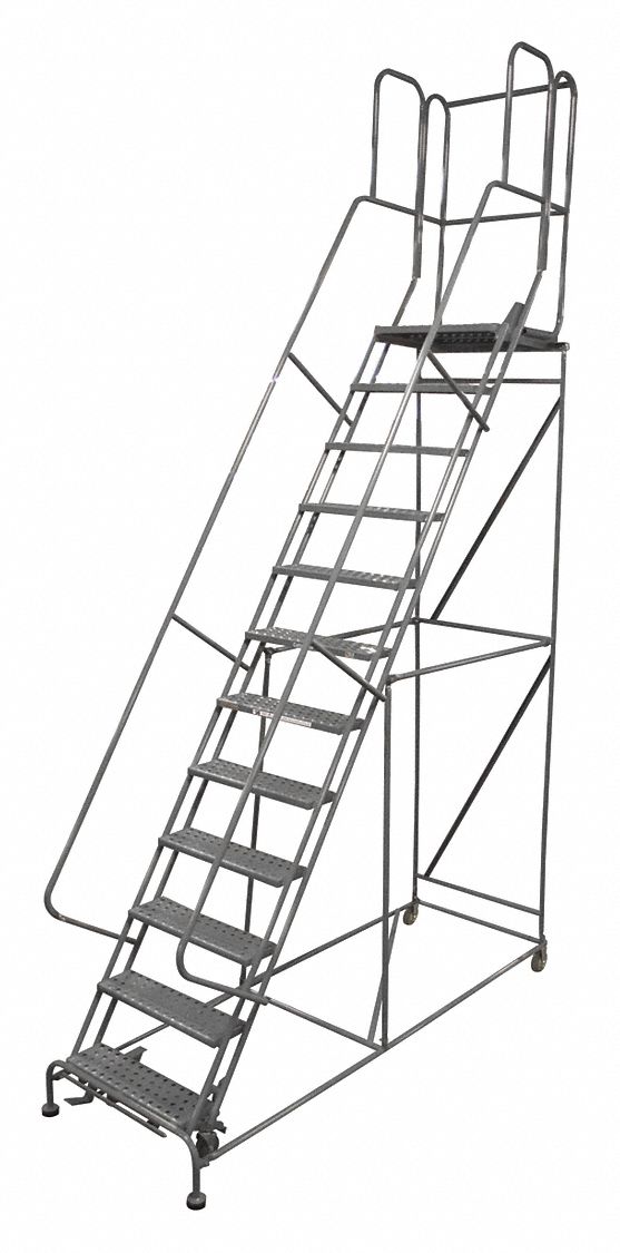 Rolling Ladder Hndrl Pltfm 120 In H