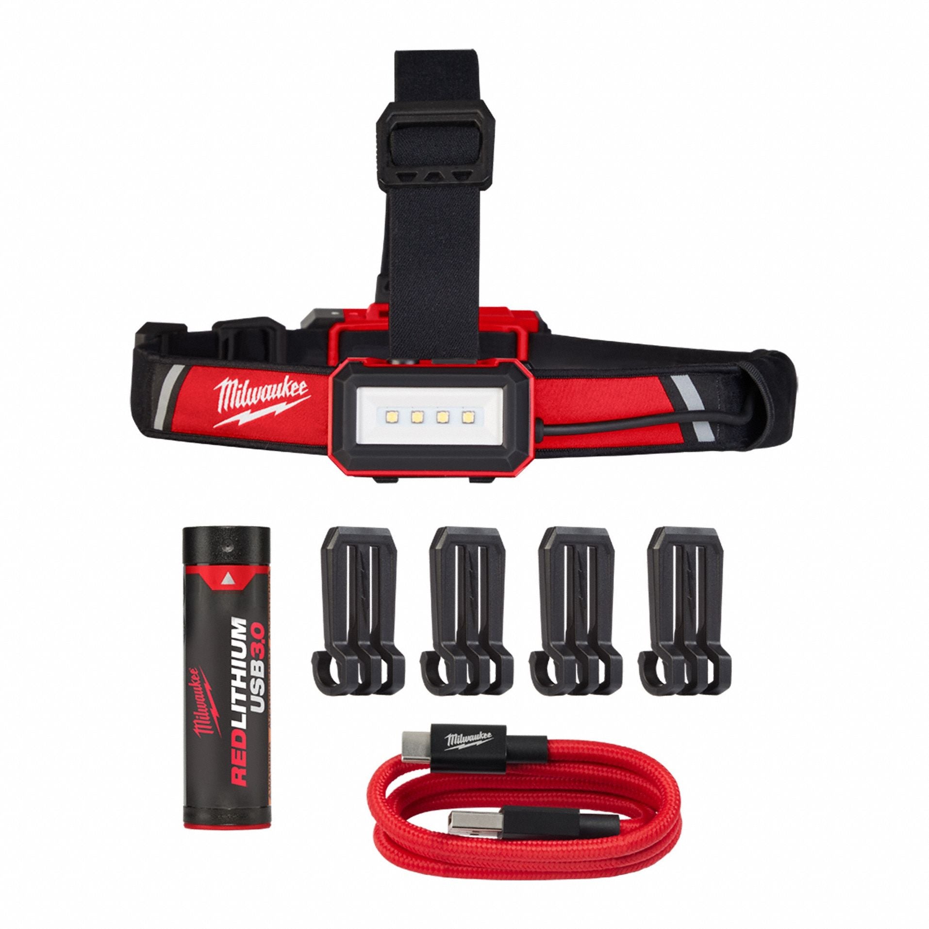 GenPurp Headlamp Plastic Black Red 600lm