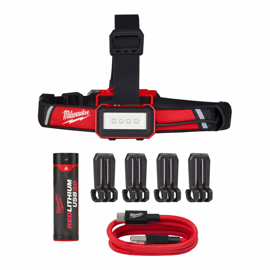 GenPurp Headlamp Plastic Black Red 600lm