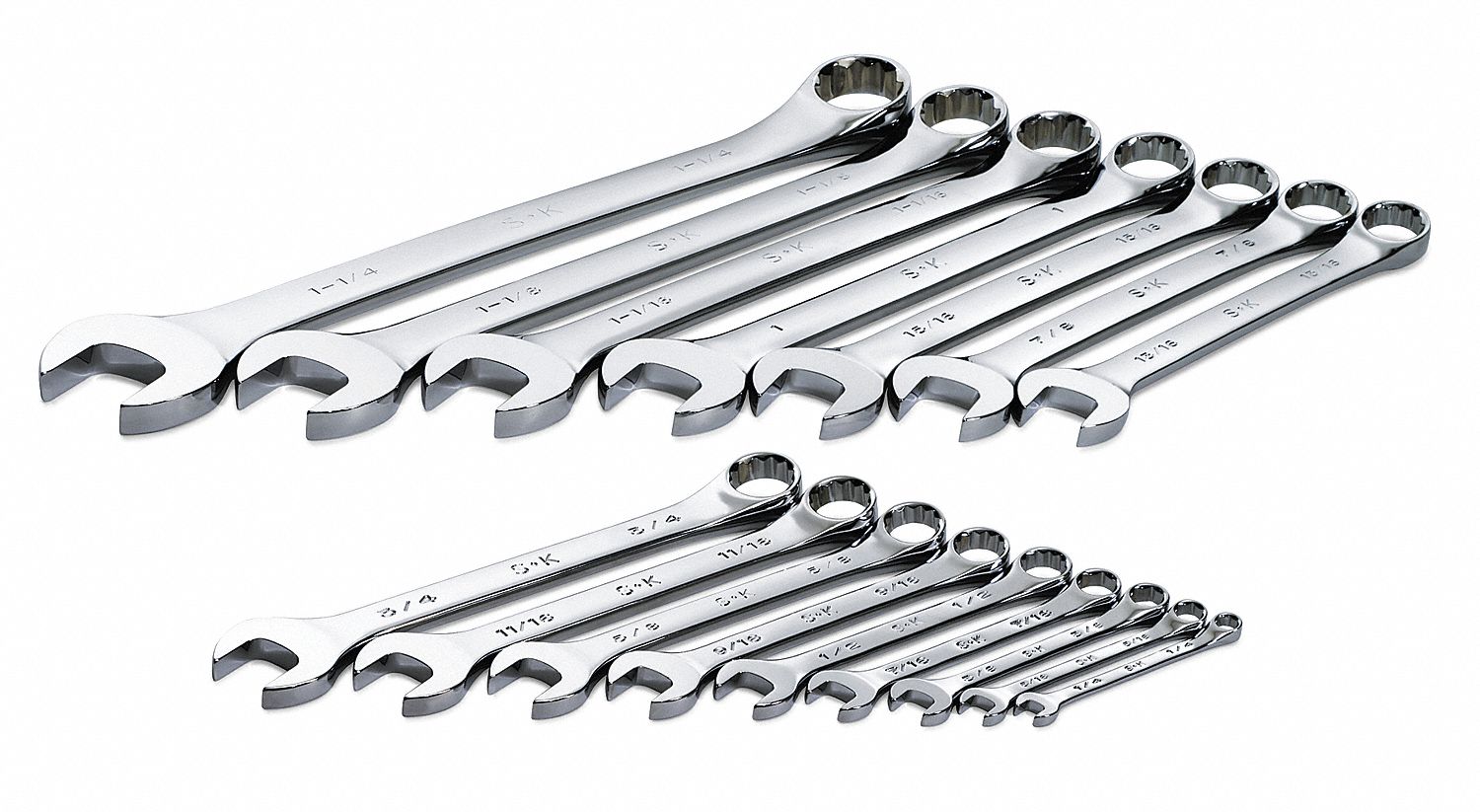 Combo Wrench St Steel Chrome Stnrd Ofst