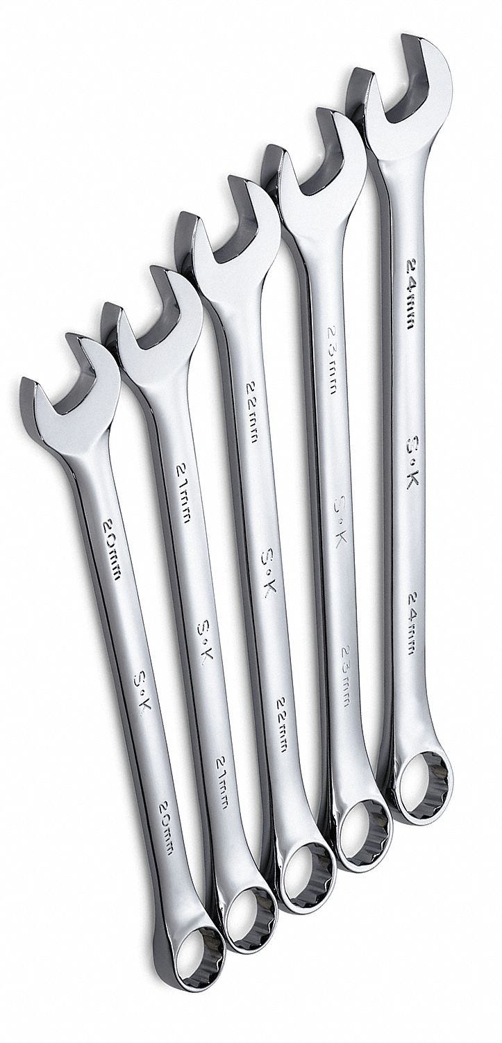 Combo Wrench St Steel Chrome Stnrd Ofst