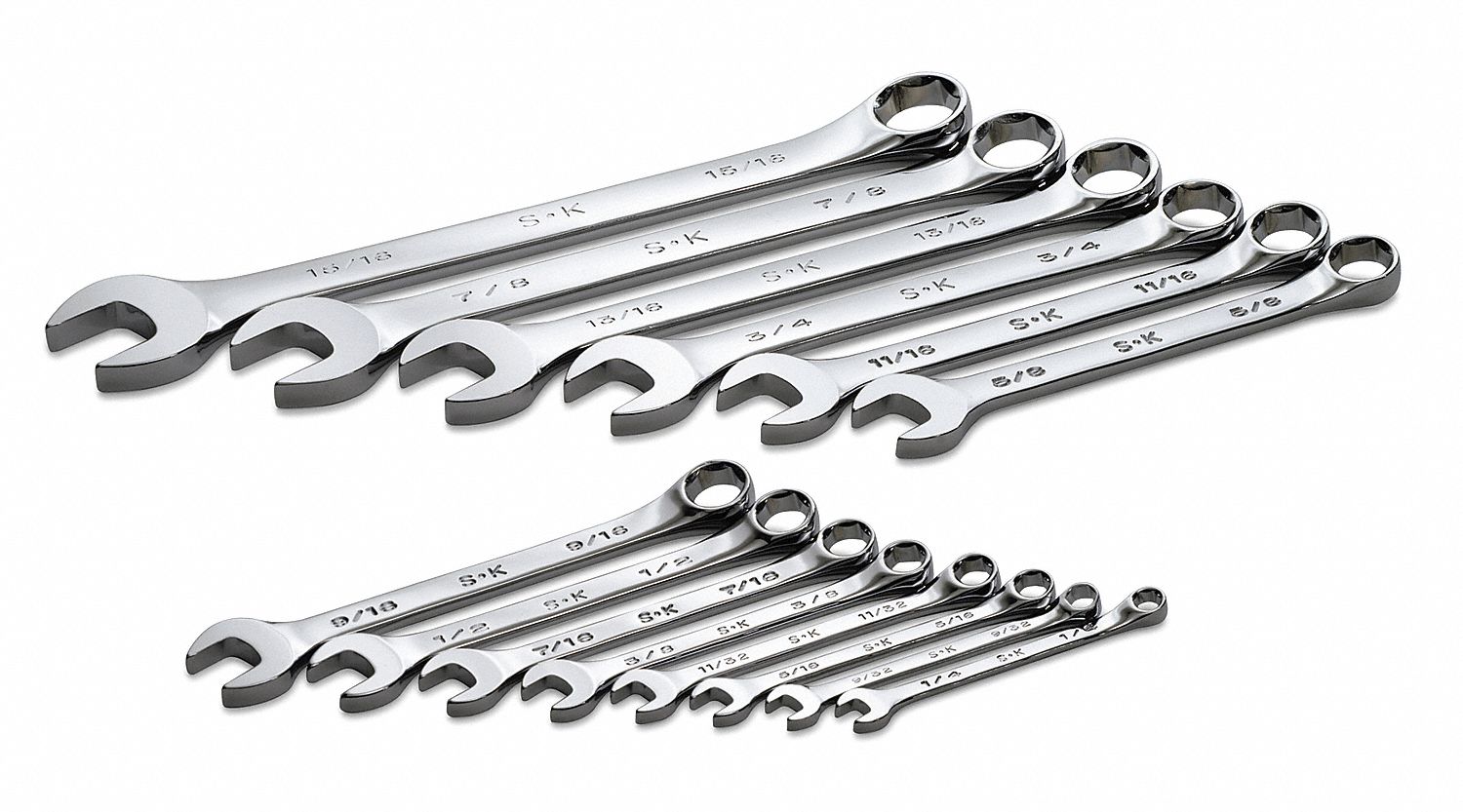 Combo Wrench St Steel Chrome Stnrd Ofst