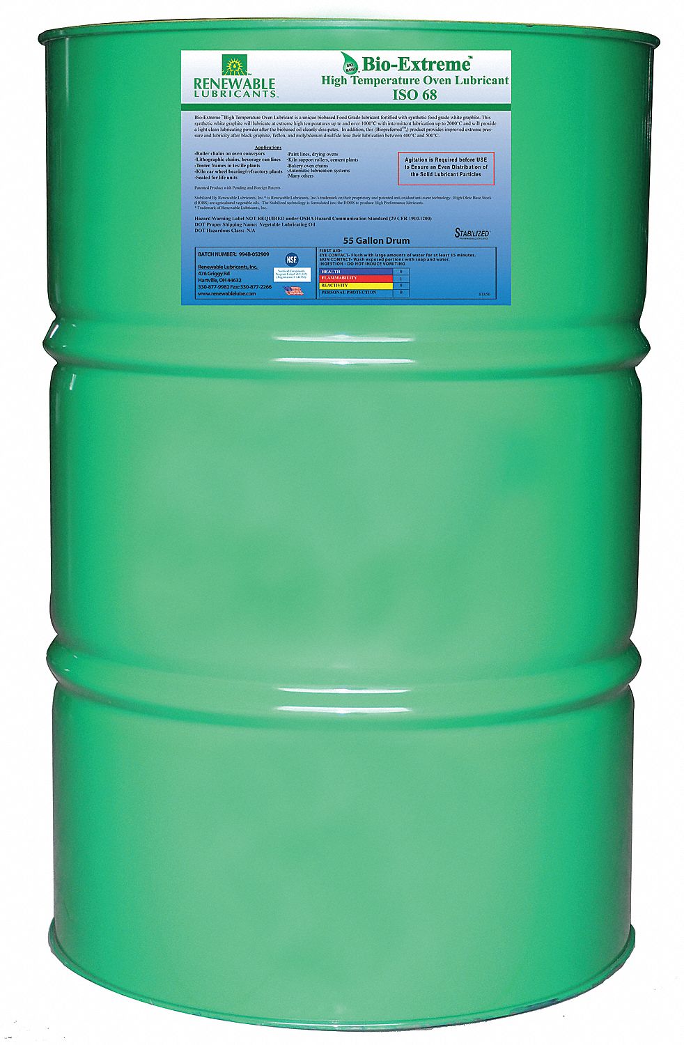 55 gal Drum Oven Chain Lubricant