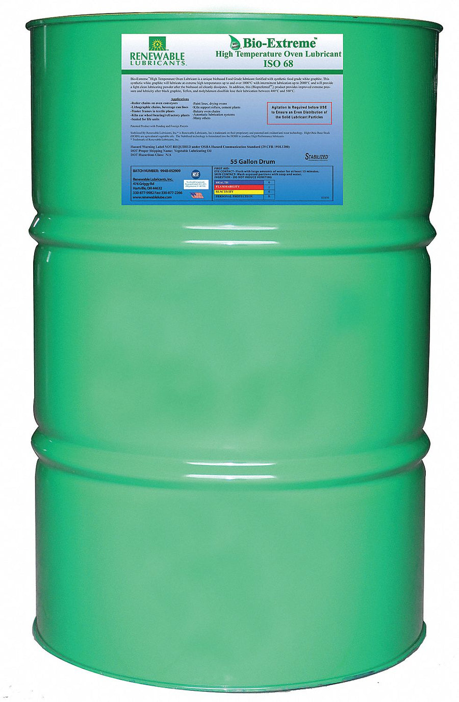 55 gal Drum Oven Chain Lubricant