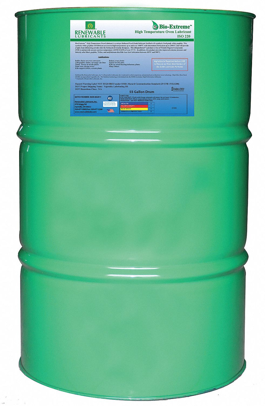 55 gal Drum Oven Chain Lubricant