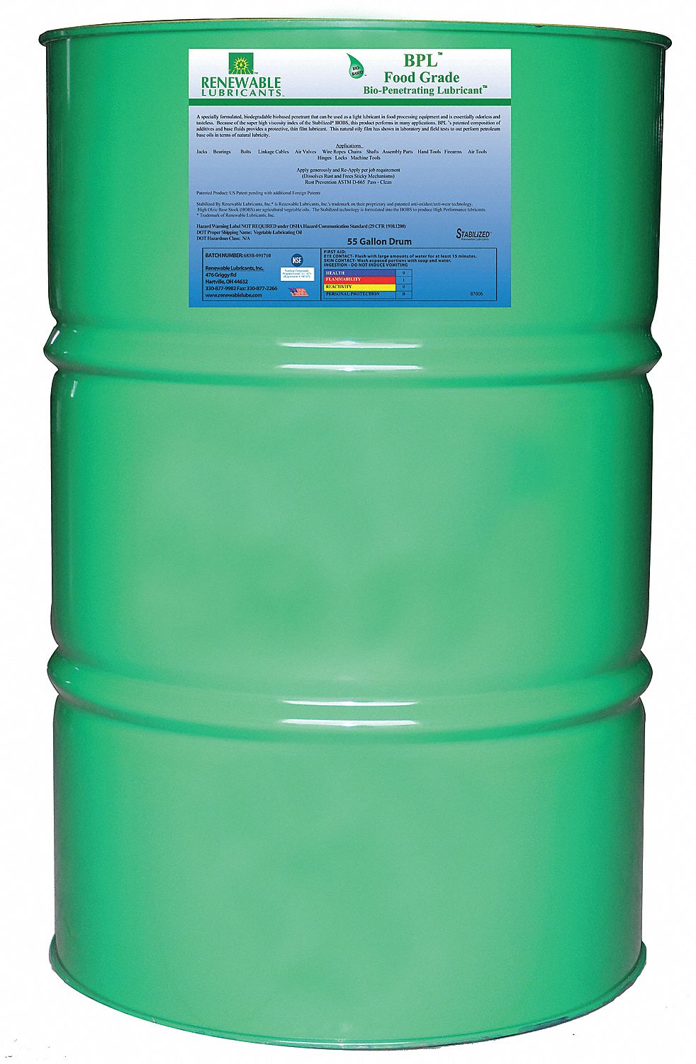 Food Grade Penetrant 55 Gal