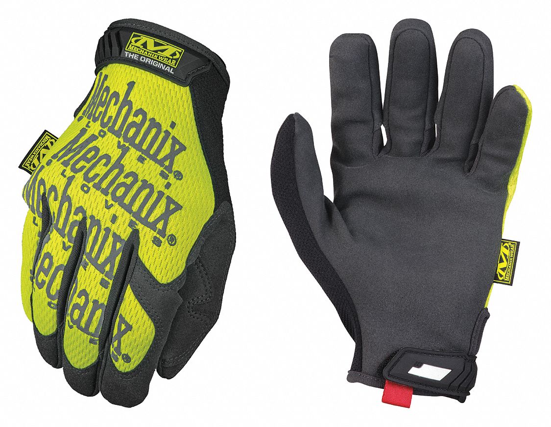 H3986 Mechanics Gloves Hi-Vis Yellow 10 PR
