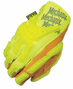 Mechanics Gloves Hi-Vis Yellow 9 PR