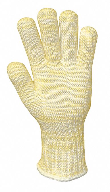 Heat Resistant Glove S Yellow/White PK12