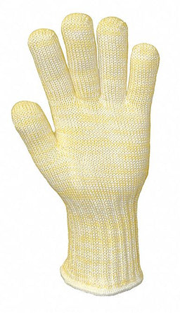 Heat Resistant Glove M Yellow/White PK12