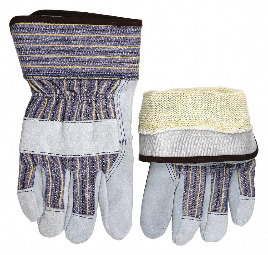 J3478 Leather Gloves Gray S PR