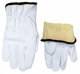 H5449 Leather Gloves White M PR