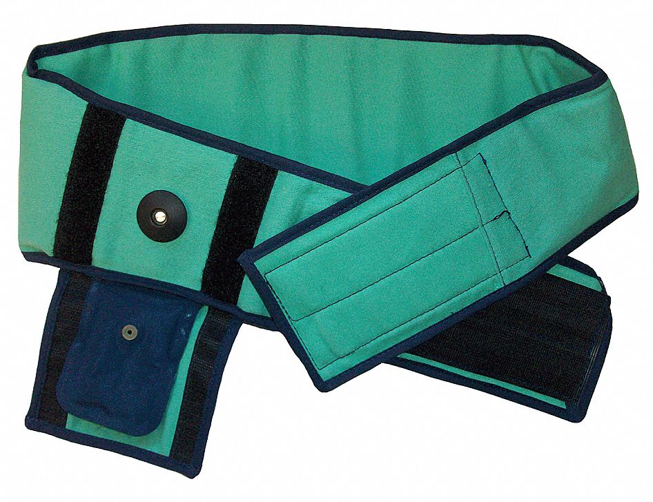 Back Support Green Cotton Foam M