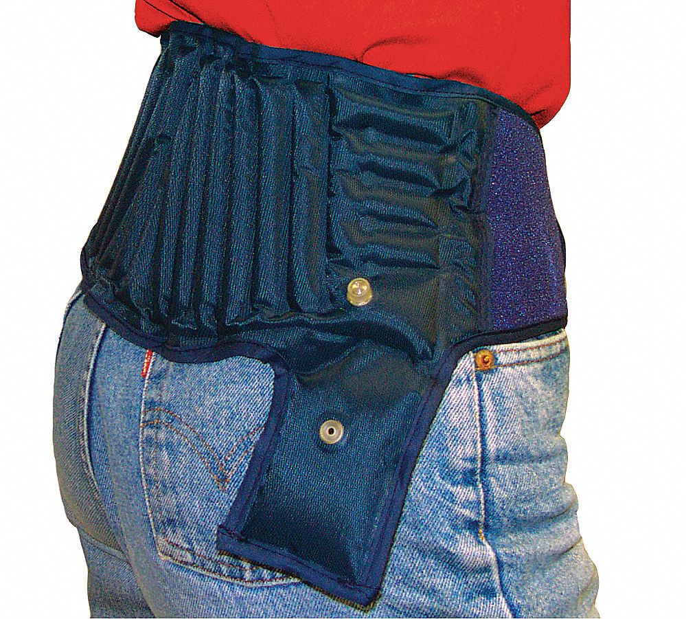 Back Support Blue Neoprene Nylon L