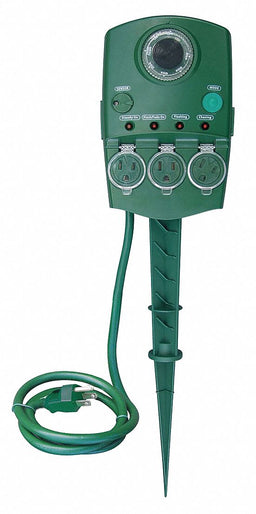 Dancing Ground Stake Outdoor 3 Outlet