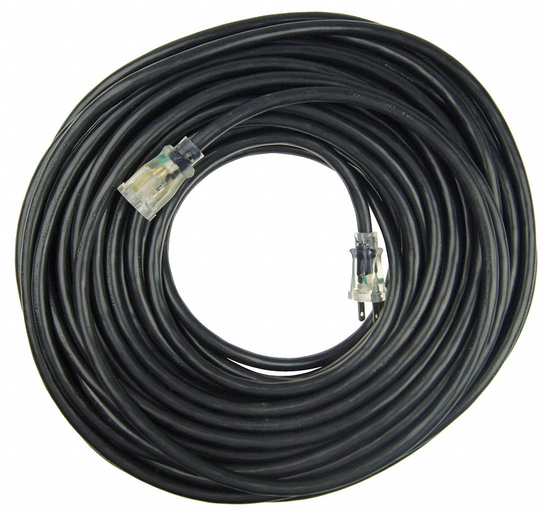 Ltd Ext Crd 100ft 12Ga 15A SJTW Blk