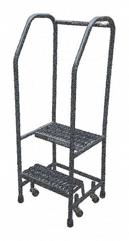 Rolling Ladder Steel 50In. H. Gray