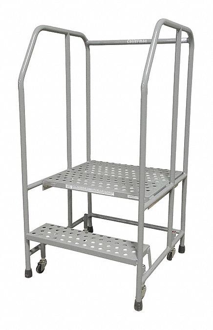 Rolling Ladder Steel Gray