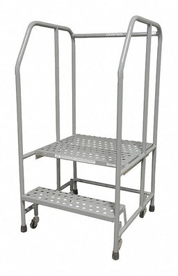 Rolling Ladder Steel Gray