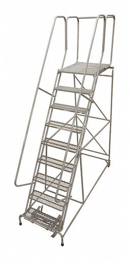 Rolling Ladder Steel 120In. H. Gray