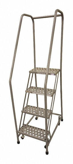 Rolling Ladder Steel 70In. H. Gray