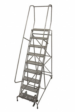 Rolling Ladder Steel 120In. H. Gray