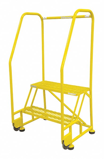 Tilt and Roll Ldr Steel 50In. H. Yellow