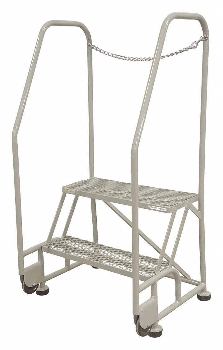 Tilt and Roll Ldr Steel 50In. H. Gray
