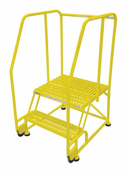 Tilt and Roll Ldr Steel 50In. H. Yellow