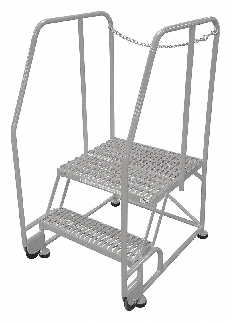 Tilt and Roll Ldr Steel 50In. H. Gray