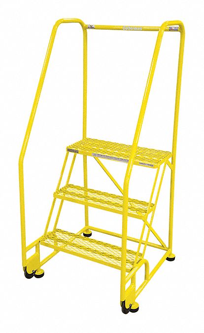 Tilt and Roll Ldr Steel 60In. H. Yellow