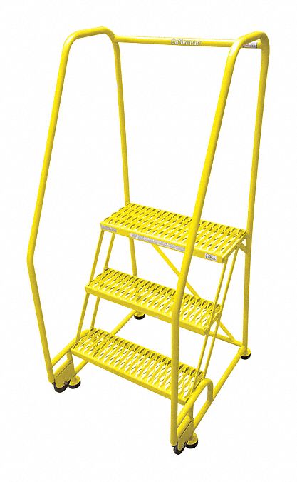 Tilt and Roll Ldr Steel 60In. H. Yellow