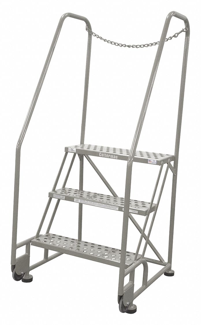 Tilt and Roll Ldr Steel 60In. H. Gray