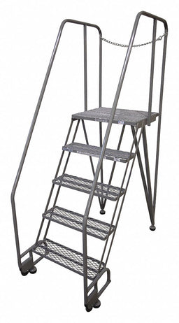 Tilt and Roll Ldr Steel 80In. H. Gray