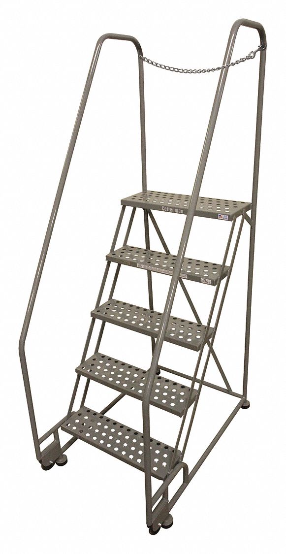 Tilt and Roll Ldr Steel 80In. H. Gray
