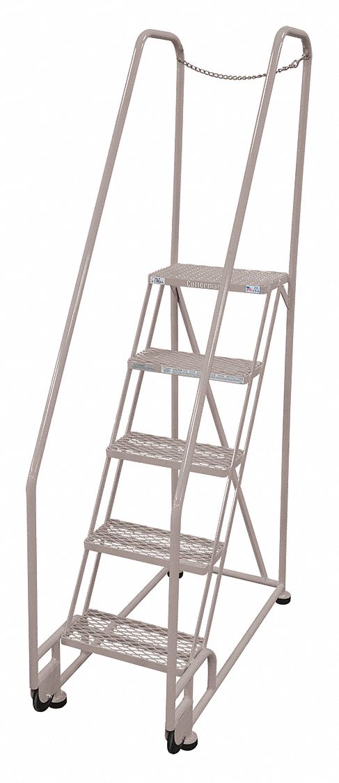 Tilt and Roll Ldr Steel 80In. H. Gray