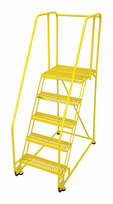 Tilt and Roll Ldr Steel 80In. H. Yellow