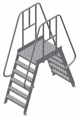 Crossover Ladder 6 Step Aluminum 90In. H