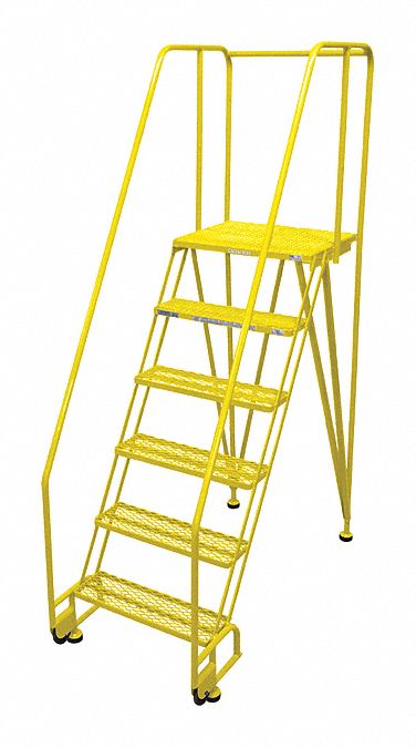 Tilt and Roll Ldr Steel 90In. H. Yellow