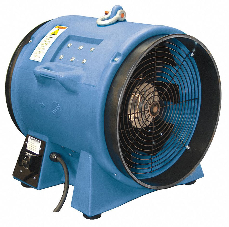 Confined Space Fan Blue 25 1/2 W