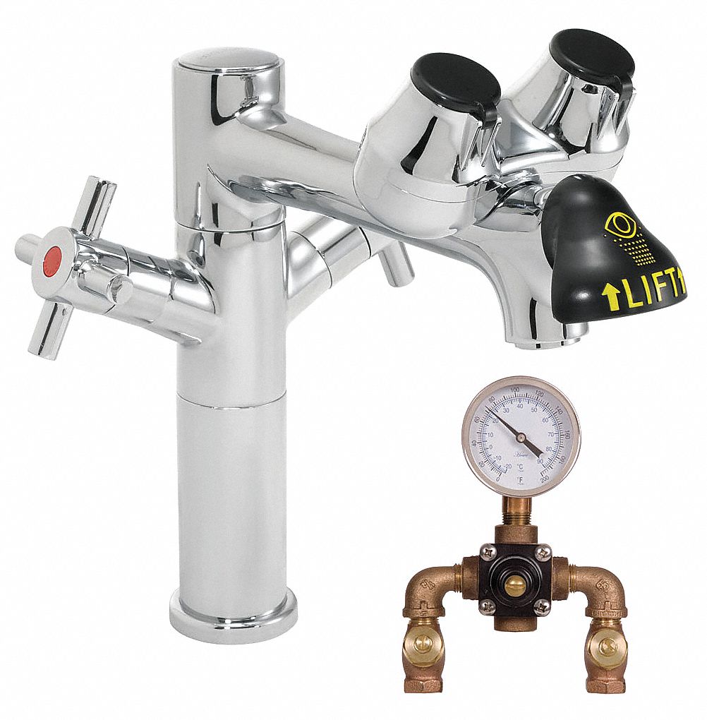 Eye/Face Wash Station Counter Chrome