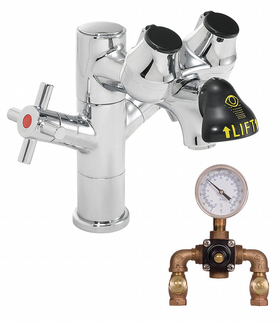 Eye/Face Wash Station Counter Chrome
