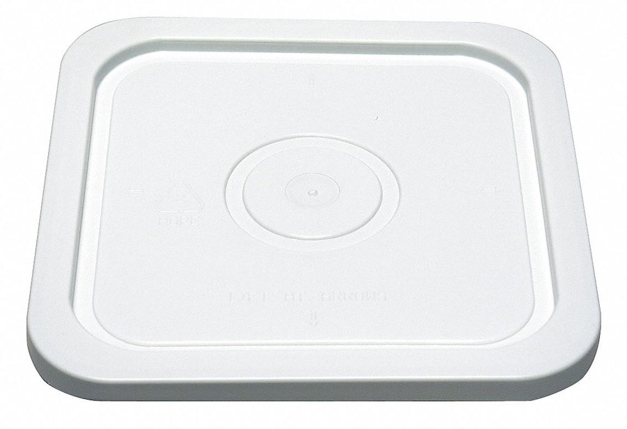 Plastic Pail Lid White HDPE 10 5/16 in