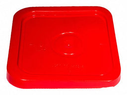 K4871 Plastic Pail Lid Red HDPE 10 5/16 in