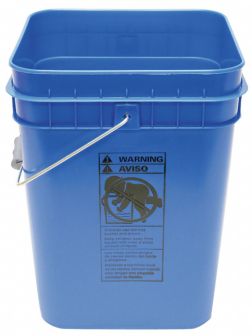 K4865 Pail Polyethylene Blue Open Head