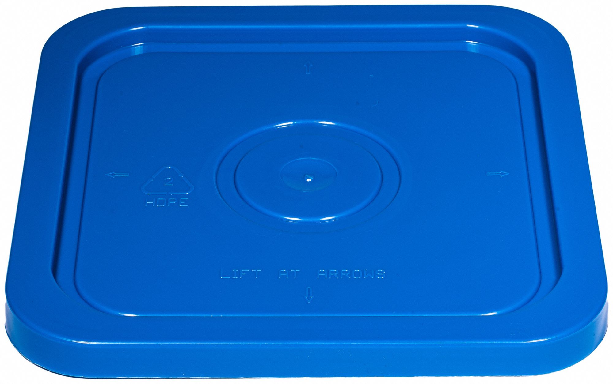 K4871 Plastic Pail Lid Blue HDPE 10 5/16 in