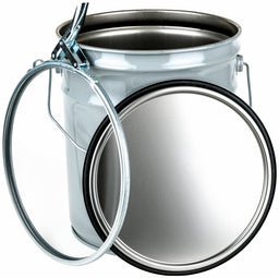 Pail Steel Gray Open Head