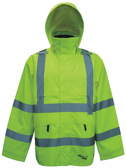 G5391 Rain Jacket Class 3 Type R Ylw/Grn 4XL