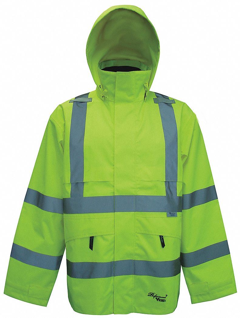 G5391 Rain Jacket Class 3 Type R Ylw/Grn 4XL