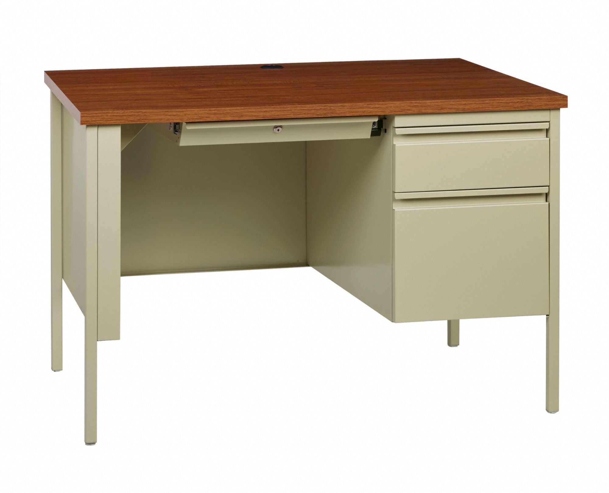 Office Desk 29 1/2 in H Oak/Putty